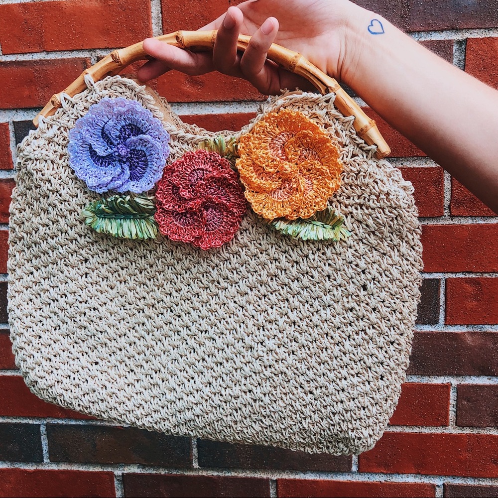 Vintage woven purse